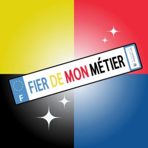 Plaque "Fier de mon métier"