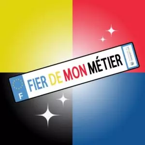 Plaque "Fier de mon métier"